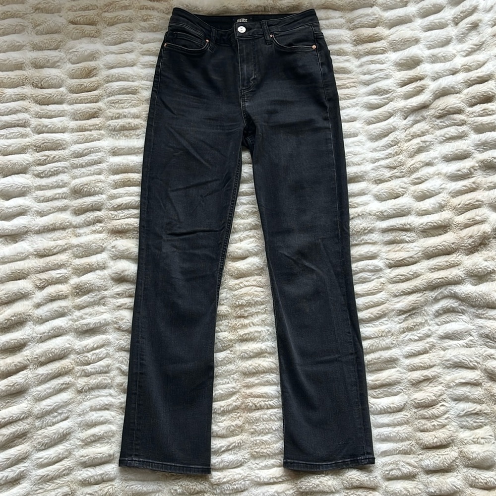 PAIGE Cindy Straight Jean, size 26, black wash